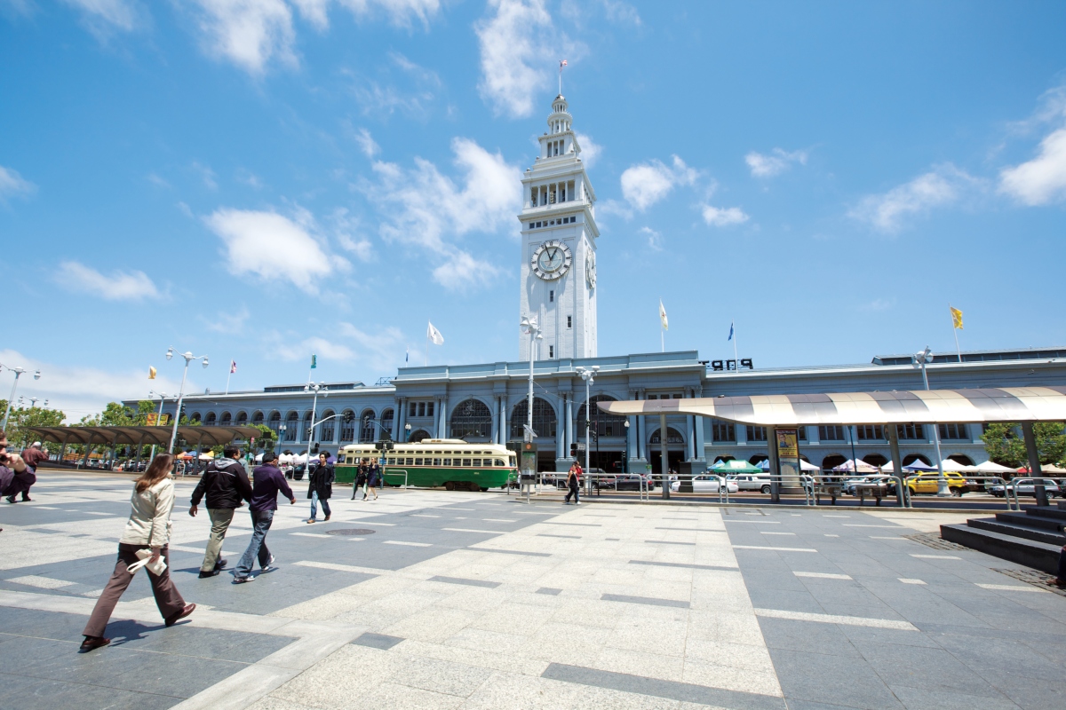 The Ferry Building in San Francisco near Embarcadero BART.