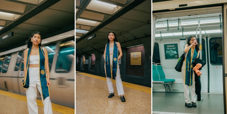 “BART has been a really big constant in my life”: Why a South SF local took her grad photos at a BART station