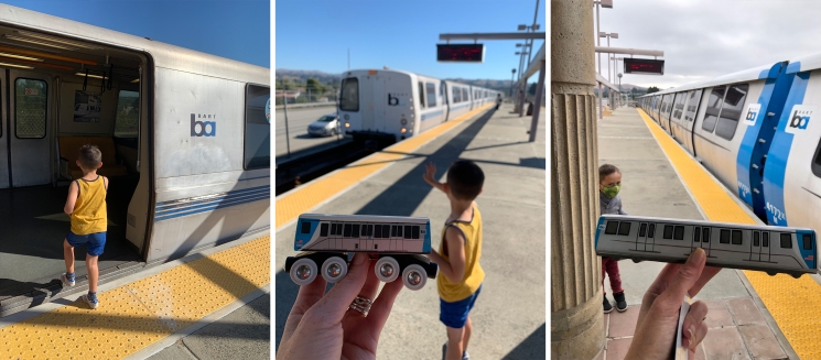 Meet the train-loving family who ride BART for fun