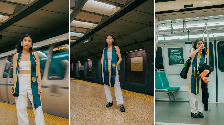 “BART has been a really big constant in my life”: Why a South SF local took her grad photos at a BART station