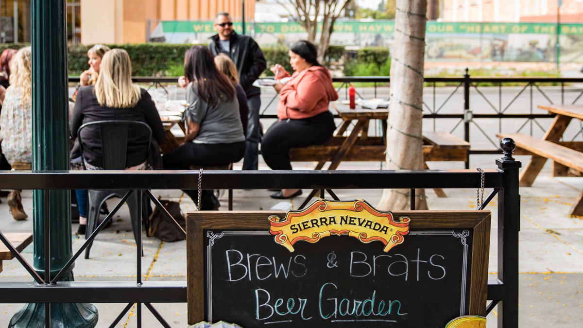 Brews and Brats: Brews and Brats offers exactly what you may be thinking — lots of beer to drink and a variety of sausages nosh on.