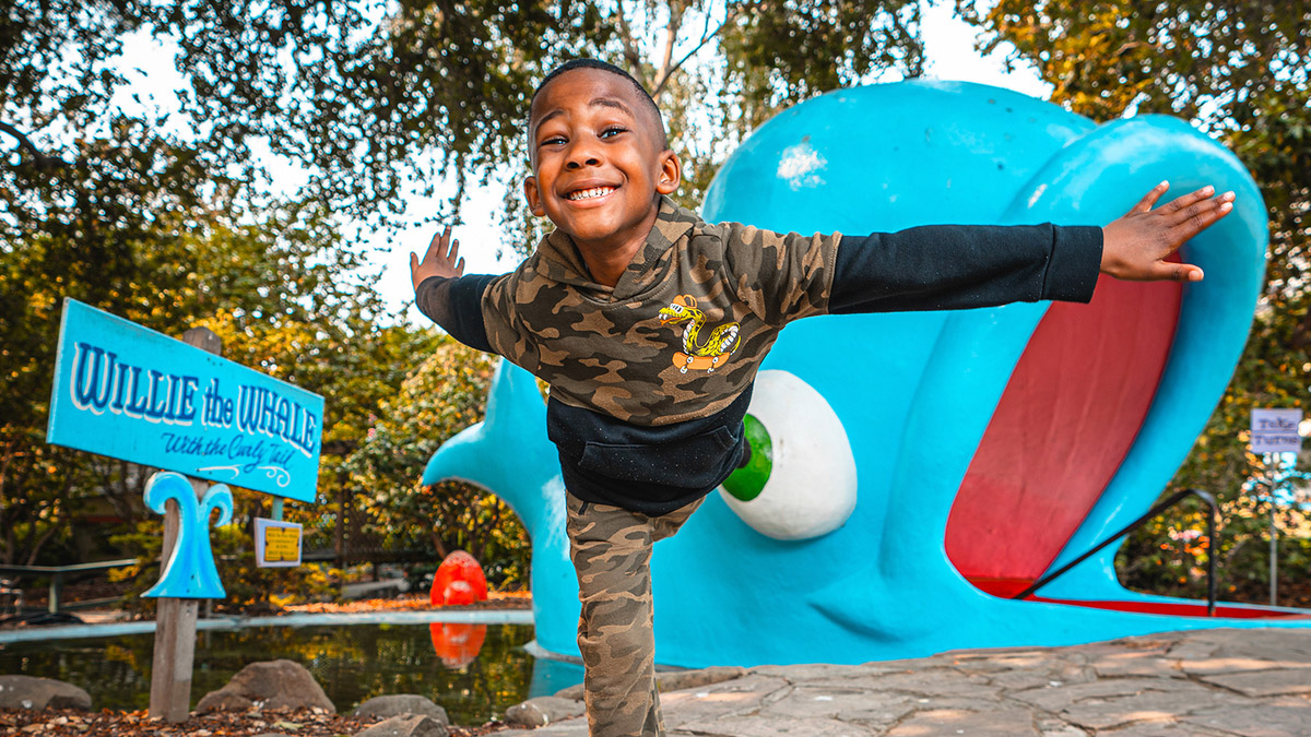 Child playing at Children's Fairy Land