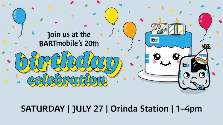 Join us for the BARTmobile’s 20th Birthday Party!