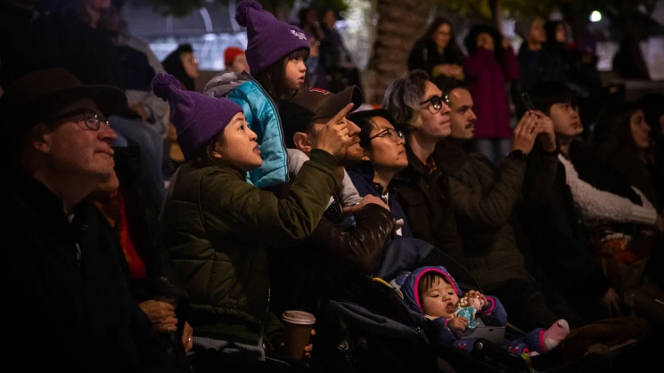 People watching Lets Glow SF