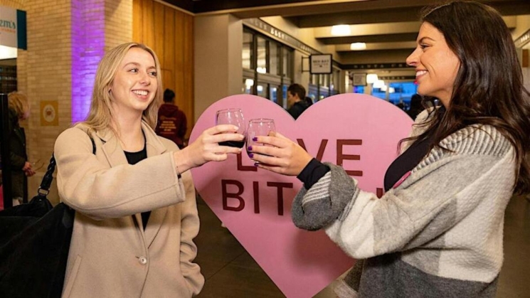 Enjoy wine and bites this Galentine's Day in the Bay Area. Photo courtesy of Love Bites! Enjoy wine and bites this Galentine's Day in the Bay Area. Photo courtesy of Love Bites!