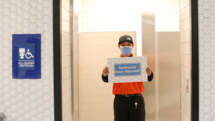 Restrooms at Powell Street Station have reopened