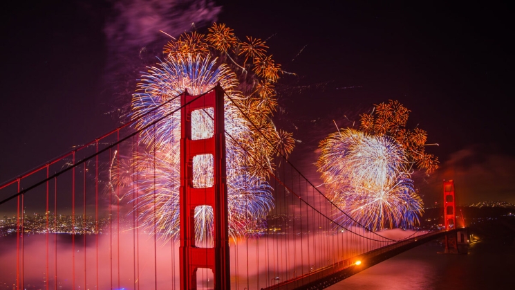 fireworks in San Francisco