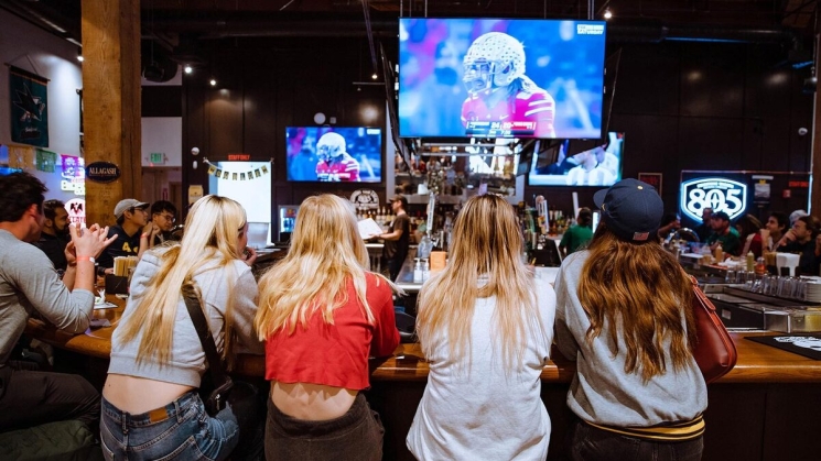 Enjoy Super Bowl watch parties near BART with friends. Photo courtesy of Underdog Tres. 