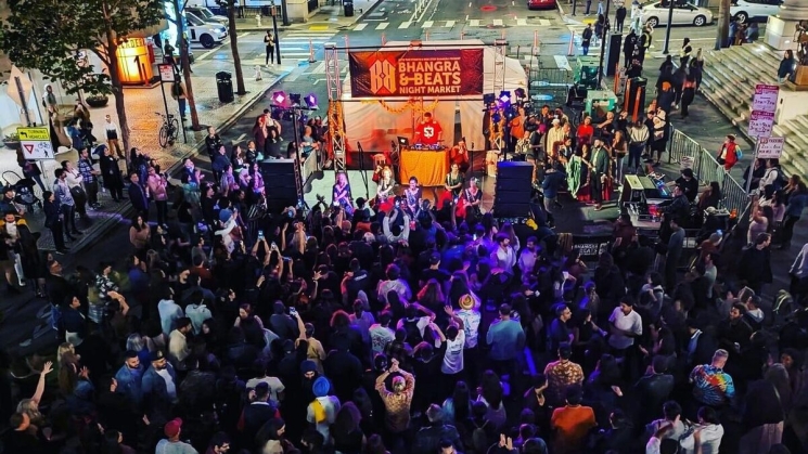 Friday Night Market "Bhangra & Beats." Photo courtesy of Funcheap. 