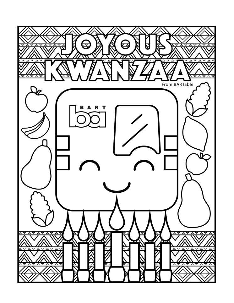 Happy Holiday Coloring Pages | BARTable