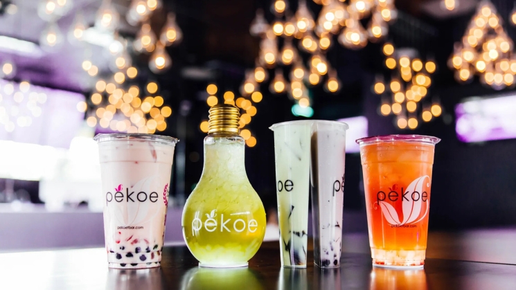 Enjoy drinks in the neon-lit atmosphere at Pekoe. Photo courtesy of Pekoe. 