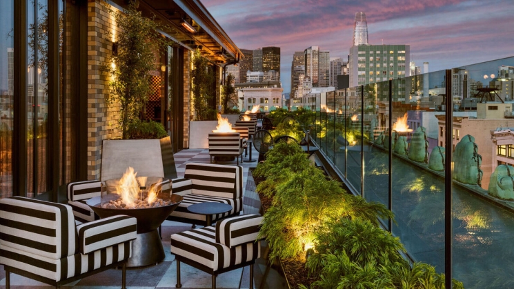 Charmaine's, the rooftop bar and lounge at the Proper Hotel.&nbsp;