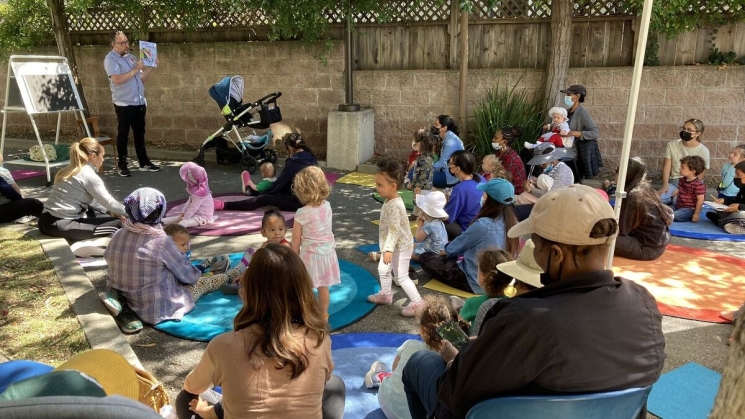 Storytime at the Rockridge Branch Library. Photo courtesy of Oakland Public Library