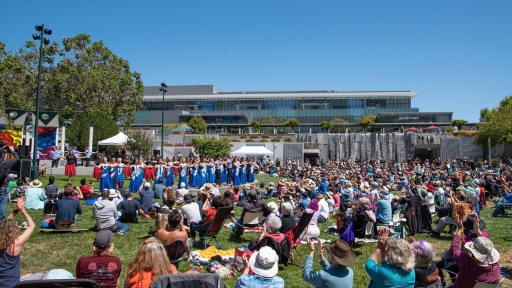 San Francisco’s Color Your Mind Festival in Yerba Buena Gardens. Photo courtesy of Funcheap. 