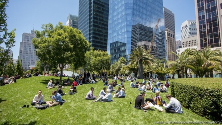 Saleforce Park. Photo courtesy of San Francisco Business Times. 