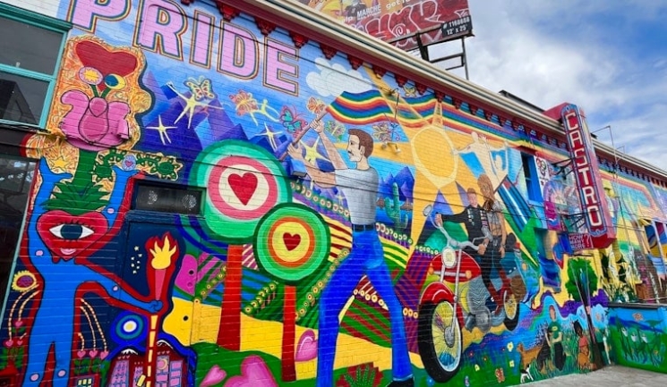 mural in the castro district 