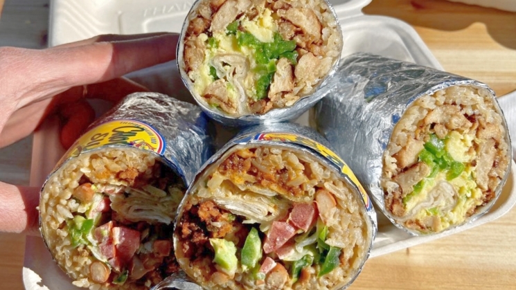 Senor Sisig burritos at Salesforce Tower with Off the Grid. Photo courtesy of Senor Sisig. 