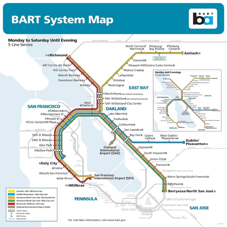 50 years of BART To learn the story of BART, look to its system maps
