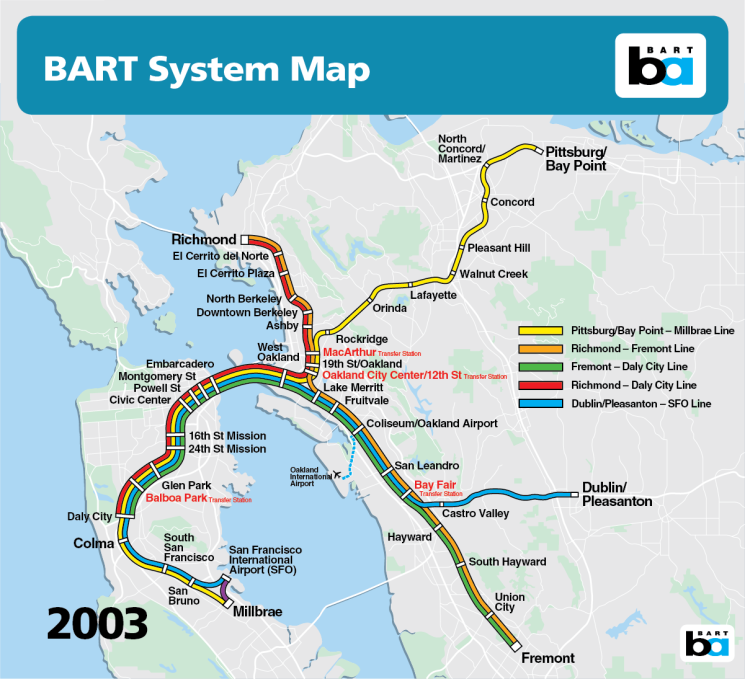 50 Years Of BART: To Learn The Story Of BART, Look To Its System Maps ...