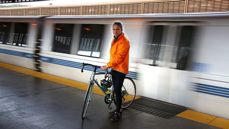 Bikes on BART national bike month 2023