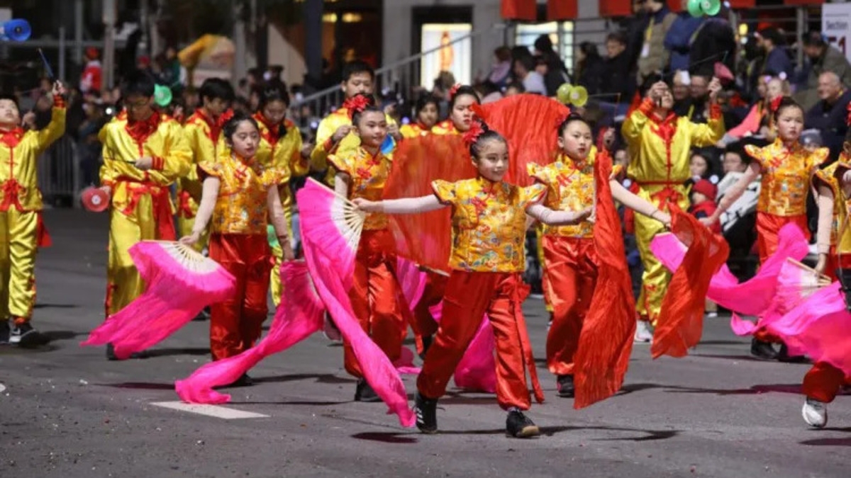 Youth in the Chinese New Year Parade and Community Street Fair 