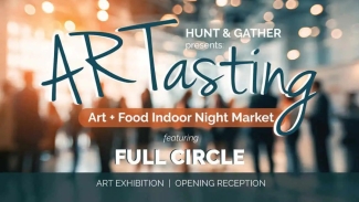 Check out the “ARTasting” Art + Food Indoor Night Market this weekend near BART. Photo courtesy of Hunt and Gather.