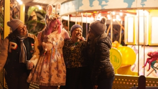 Gather with friends at Twas the Night: Fairyland’s Holiday Market. Photo courtesy of Funcheap.