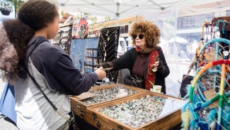 Bring friends and family to the annual Telegraph Avenue Holiday Street Fair. Photo courtesy of Visit Berkeley.