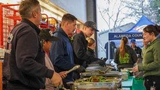 Don't miss the green pancakes at the annual firefighters breakfast. Photo courtesy of the City of Dublin. 