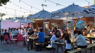 Check out Temescal Brewery for easy-drinking craft beers and bites from rotating food trucks. Photo courtesy of Temescal Brewing. 