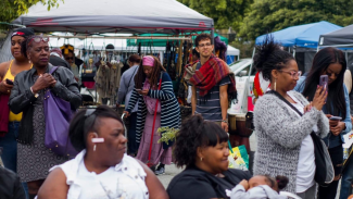 Shop local and enjoy first-class cuisine at the Berkeley Flea Market. Photo courtesy of Berkeley Flea Market.
