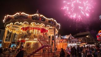 The show at Fisherman's Wharf is the largest fireworks display in the Bay Area. Photo courtesy of Pier 39.