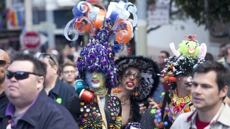 Join the colorful, lively street fair in the city's Castro Neighborhood this October. Photo courtesy of Castro Street Fair. 
