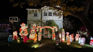 The holiday lights display in Alameda is worth the walk. Phot courtesy of Yelp, Cristina C.