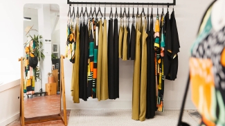 Devon Gregori’s Rockridge boutique showcases modern, ethically made wardrobe essentials. Photo courtesy of Devon Gregori.