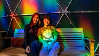 Discover the light at the Exploratorium. Photo courtesy of Exploratorium.