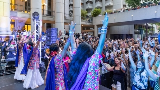 Dance, eat, drink and shop at the Friday Night Market &quot;Bhangra &amp; Beats.&quot; Photo courtesy of Downtown SF. 
