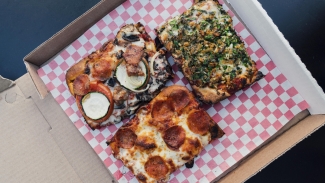 For a square slice in North Beach, you can't beat Golden Boy. Photo courtesy of The Infatuation (Erin Ng).