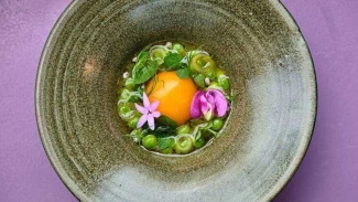 The seasonal flavors at Lazy Bear are the ultimate Bay Area treat. Photo courtesy of Via Michelin Guide (Bob McClenahan).