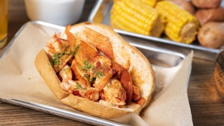 Try the lobster roll at Seabreeze on the Dock. Photo courtesy of Visit Oakland. 