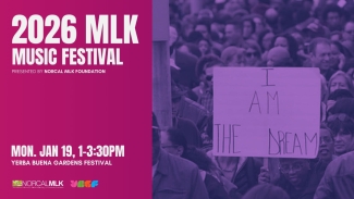Join the celebration at the MLK Jr. Day Music Festival at Yerba Buena Gardens. Photo courtesy of DoTheBay. 