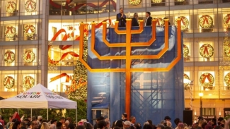 Enjoy the Bill Graham Menorah in Union Square. Photo courtesy of Secret San Francisco.