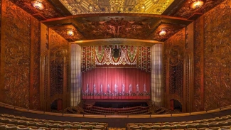 The colorful interior of the Paramount Theatre. Photo courtesy of the Paramount Theatre. 