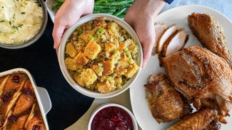Pick up everything you need for a Thanksgiving Day feast at Rockridge Market Hall. Photo courtesy of East Bay Times.