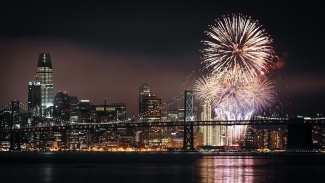 Enjoy fireworks all over the Bay Area, including in the San Francisco Bay. Photo courtesy of City Experiences.