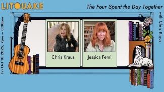 Hear from author Chris Kraus at this fun Litquake event. Photo courtesy of Eventbrite. 
