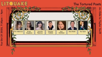 Join a special night of poetry and Taylor Swift at this year's Litquake. Photo courtesy of Eventbrite. 