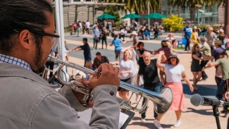Head to Union Square this spring and summer for a variety of fun avtivities! Photo courtesy of Union Square Alliance.