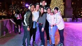 Gather with friends and hit the ice in Union Square. Photo courtesy of Union Square Ice Rink.