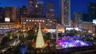 Enjoy all the festivities at Union Square. Photo courtesy of  Beacon Grand. 